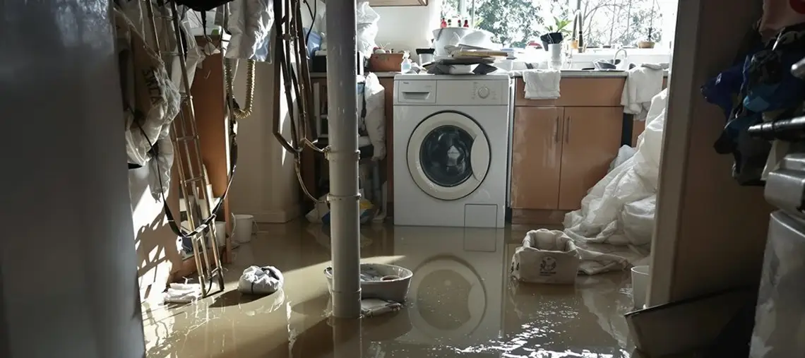 Flooded laundy room