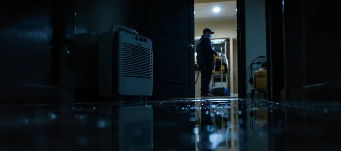 flooded dark room cleaning servicees