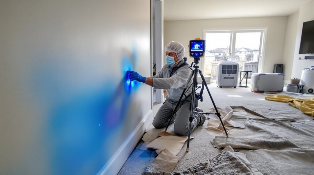 water damage inspection by taylor restoration services