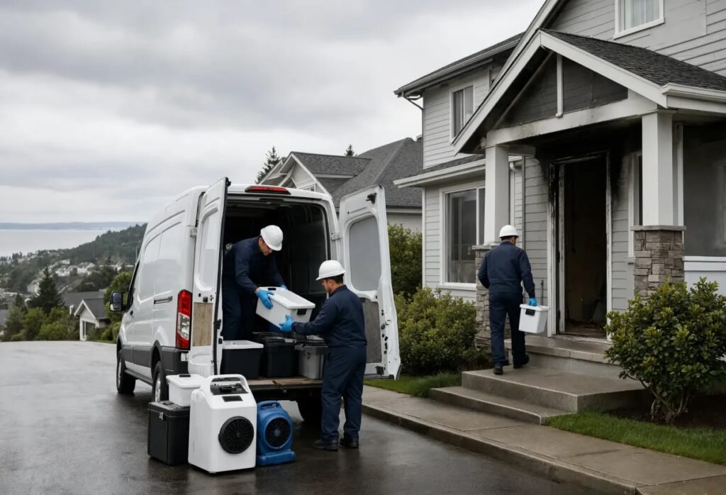 Professional Restoration Team Restores Flooded Home