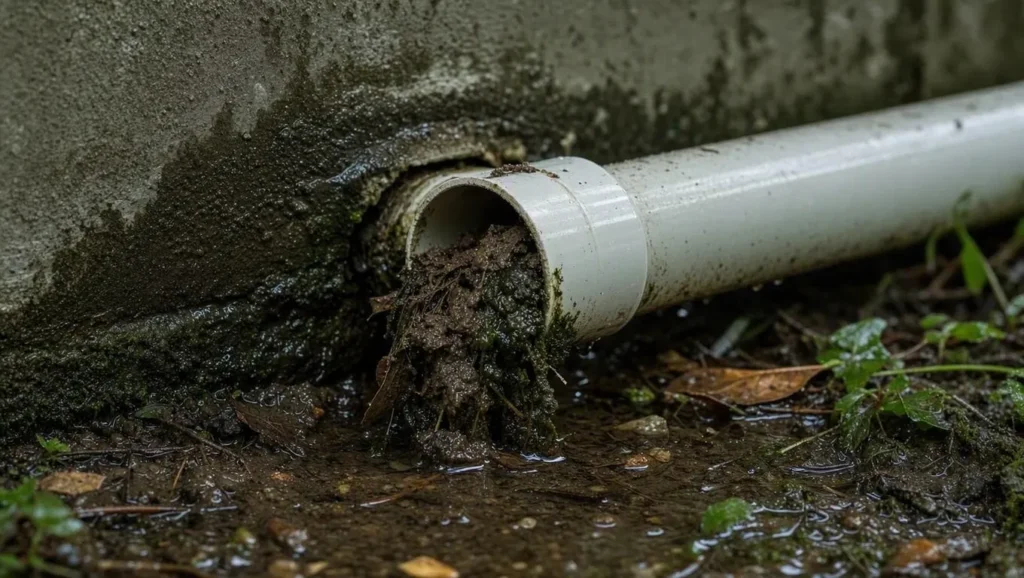 Summer Storm and AC Leak Risks for Langley Homes 4 clogged-pipe-drainage-issue-restoration-surrey